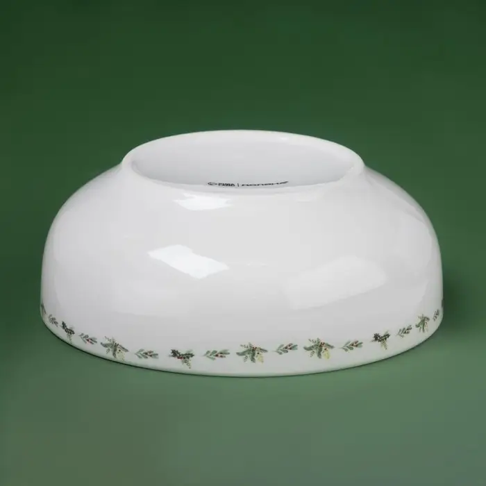 Салатник новогодний Доляна «Приближение чуда», 580 мл, 15,5×6 см, фарфор, цвет белый