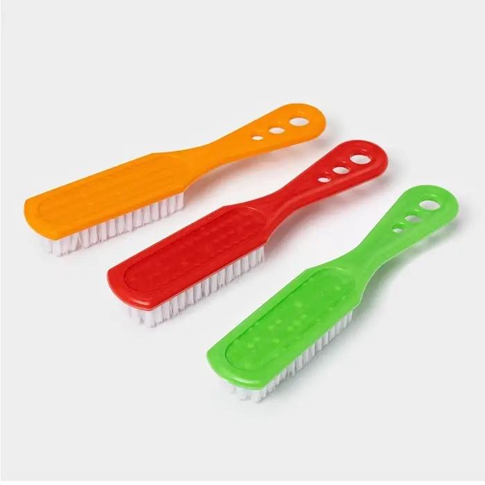 Щётка для овощей и фруктов с ручкой Доляна, 17&times;3.3&times;2 см, МИКС