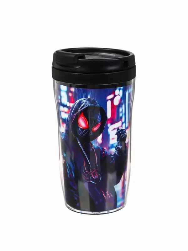 Термостакан детский со вставкой «Человек паук, город», 250 мл Термостакан детский со вставкой «Человек паук, город», 250 мл