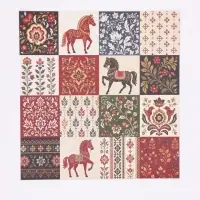 Бумага для скрапбукинга &laquo;Русские мотивы&raquo;, 180 г/м, 30.5&times;32 см