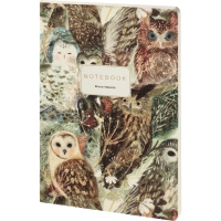 Тетрадь А5, экокожа Bruno Visconti,ВОЛШЕБНЫЕ СОВЫ 60л.Линейка,7-60-1315/03