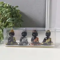 Сувенир полистоун "Будда нарядный" набор 4 шт 2,3х4,5х6 см