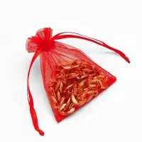 Набор подарочных мешочков 100шт. , 7*9, цвет красный (1716471)