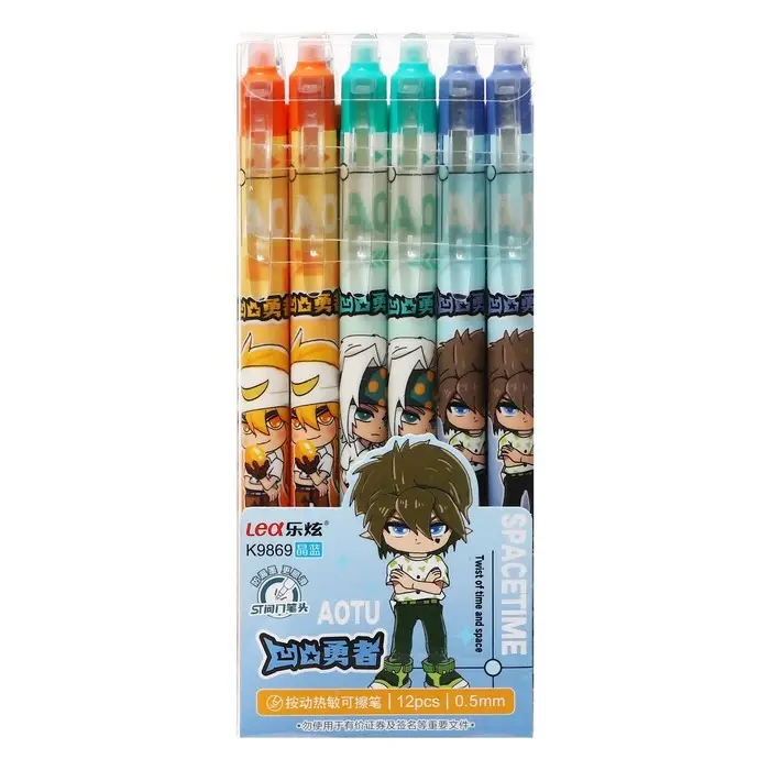 Ручка гелевая автоматическая со стираемыми чернилами, стержень синий, «Аниме-мальчик», МИКС Ручка гелевая автоматическая со стираемыми чернилами, стержень синий, «Аниме-мальчик», МИКС