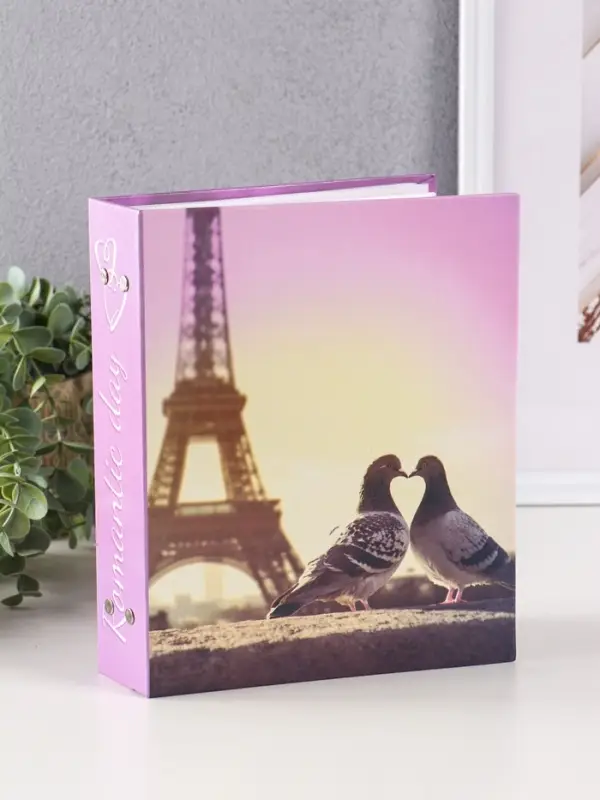 Фотоальбом 200 фото 10X15см, "Пара голубей", ПП карм.