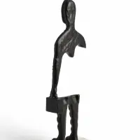 Сувенир &laquo;Опустошение&raquo;, 14&times;10&times;47 см, алюминий, мрамор