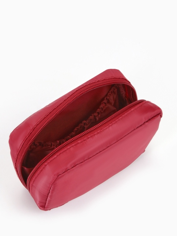Косметичка дор Одноцвет, 16*6*10,5, отд на молнии, подкладка, н/карман, бордовый