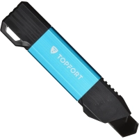 Нож универсальный Topfort 18мм с мет.направл.,алюм+ABS,лезв.воронение