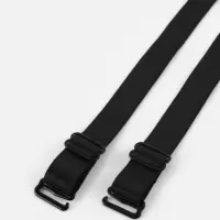 Лямки для бюстгальтера, текстильные, 1.5 см, 36&plusmn;2 см, пара, чёрные