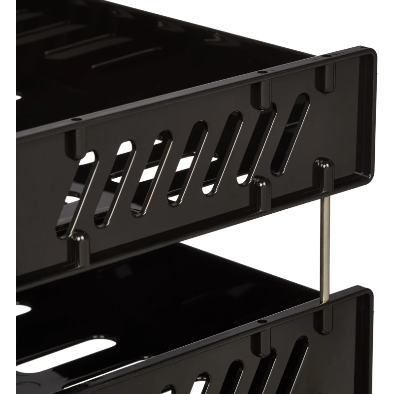 Лоток горизонтальный Стамм СИТИ наб. из 3-х горизонтальных лотков чер