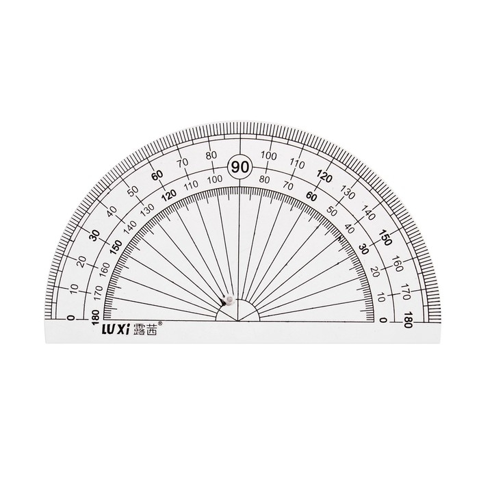 Набор геометрический Набор геометрический "Котик"(линейка, транспортир, 2 угольника) в пенале, МИКС