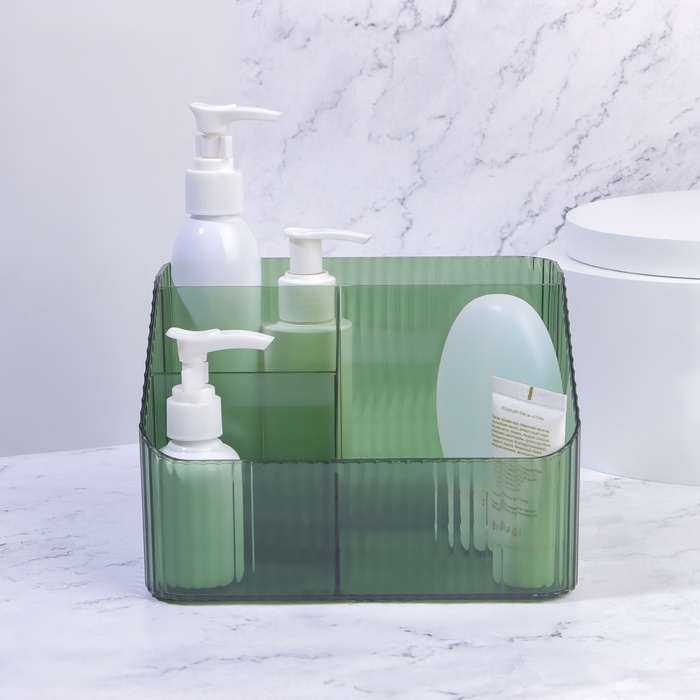 Органайзер для хранения «LIGHT», 4 секции, 18 × 15 × 12 см, цвет МИКС