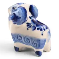 Фигурка &laquo;Бяша&raquo;, 6&times;6 см, гжель