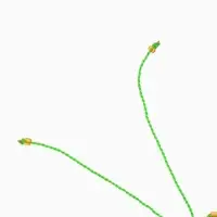 Браслет, длина 16 см, цв. зелёный