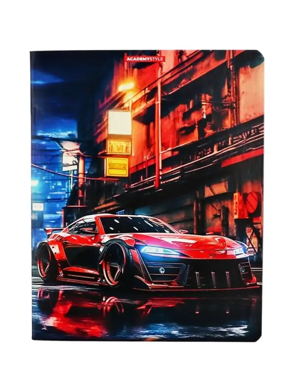 Тетрадь 40 листов, в клетку &laquo;Тачки&raquo;, мелованный картон, МИКС