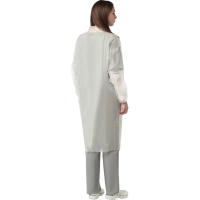 Халат н/с процед, рук.рез, на липч, XL, дл.110см, пл 25, белый, 10шт/уп