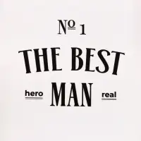 Пакет подарочный ламинированный The Best man,13&times;23&times;7 см
