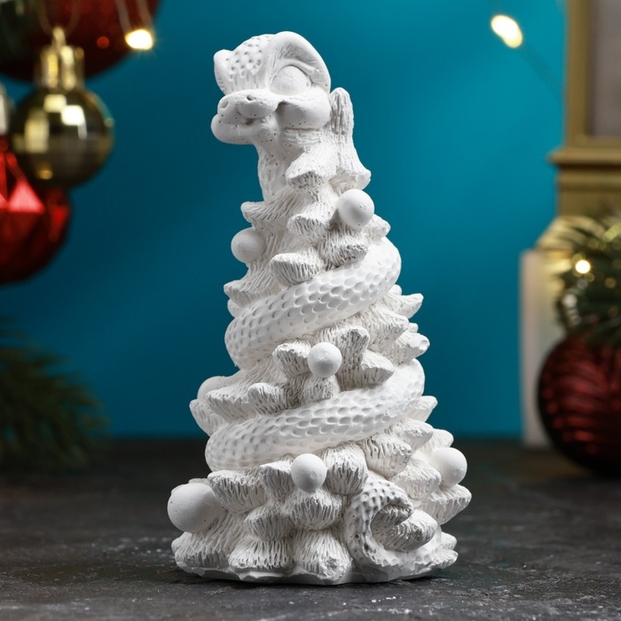 Фигура для раскраски  Фигура для раскраски "Змея на елке" 10см