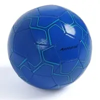Футбольный мяч ONLYTOP, машинная сшивка, 32 панели, р. 5, PVC, резиновая камера, синий