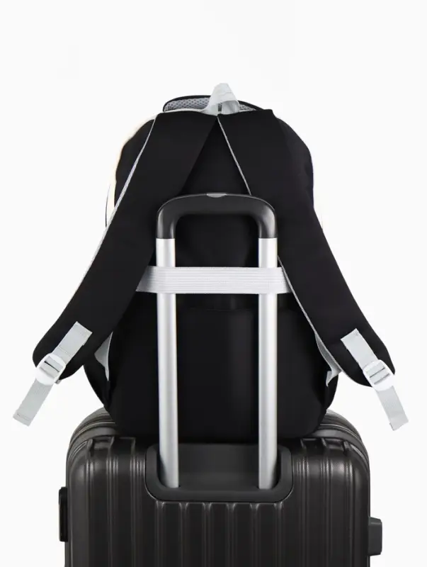 Рюкзак школьный, с кошельком, для девочки, 32&times;14&times;46 см, чёрный