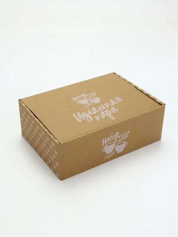 Кружки керамические парные «Мистер и Миссис», 2 шт. по 180 мл., ложка 2 шт.