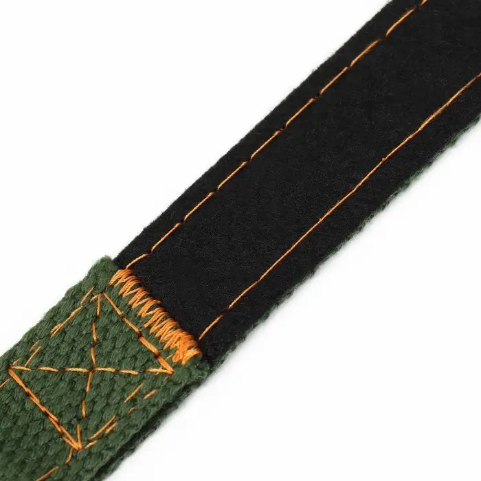 Брезентовый ошейник, 58&times;2.5 см, с подкладом, цвет хаки