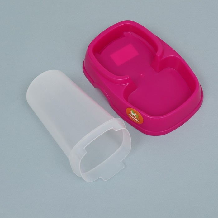 Автопоилка/автокормушка с мерным делением, 1,3 л, фуксия Автопоилка/автокормушка с мерным делением, 1,3 л, фуксия