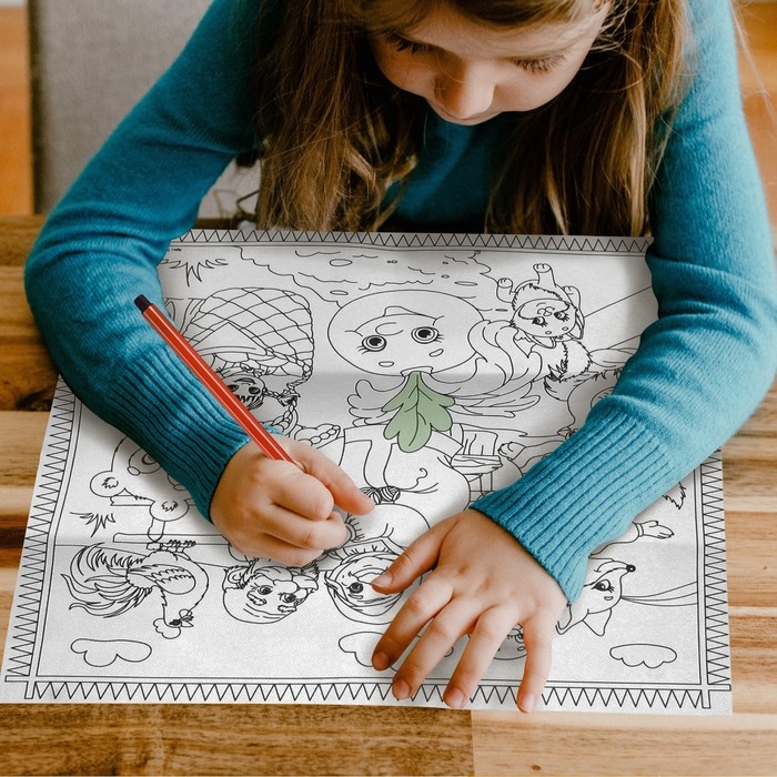 Набор для творчества «Коврик-раскраска», 50 × 50 см, МИКС Набор для творчества «Коврик-раскраска», 50 × 50 см, МИКС