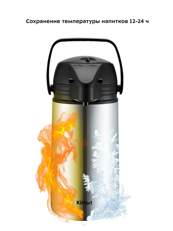 Термос для чая и кофе КТ-1235 - 1.5 л