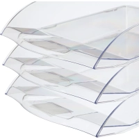 Лоток горизонтальный Attache office прозрачный