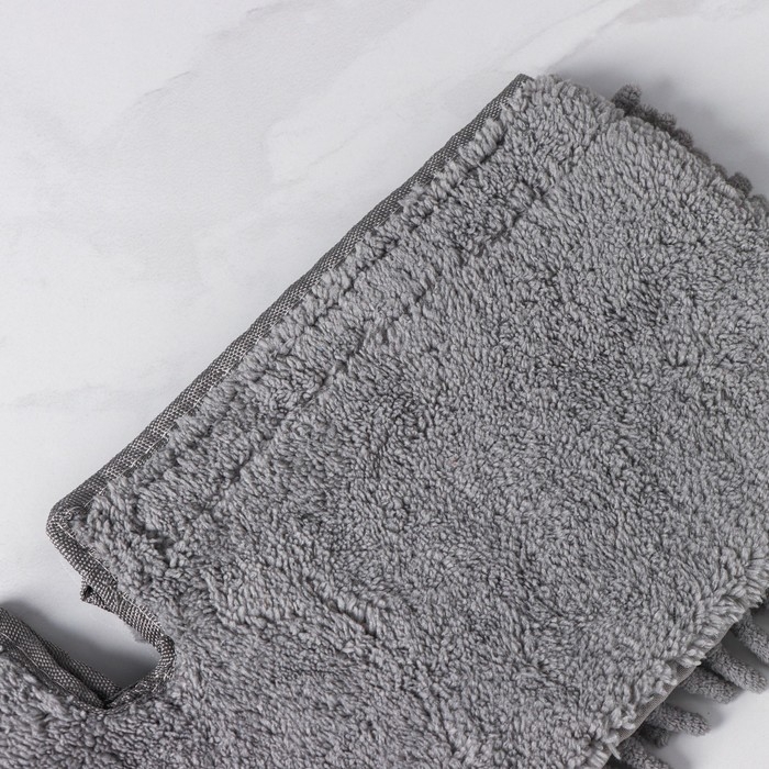 Насадка для плоской двусторонней швабры Доляна, 40×14 см, микрофибра, букли, цвет МИКС Насадка для плоской двусторонней швабры Доляна, 40×14 см, микрофибра, букли, цвет МИКС