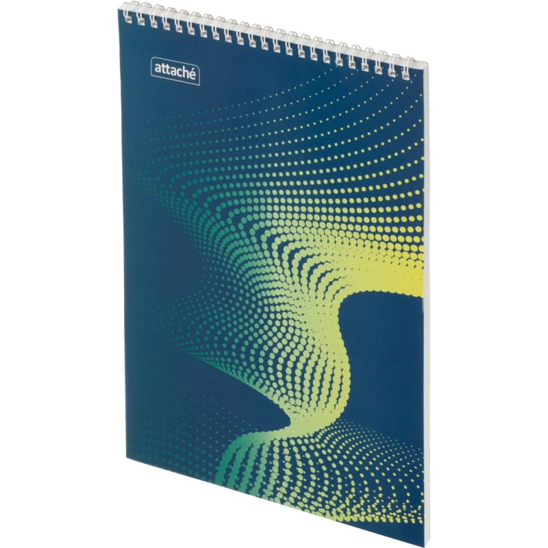 Блокнот А4,60л,клетка,метал.гребень,цв.обложка Forma