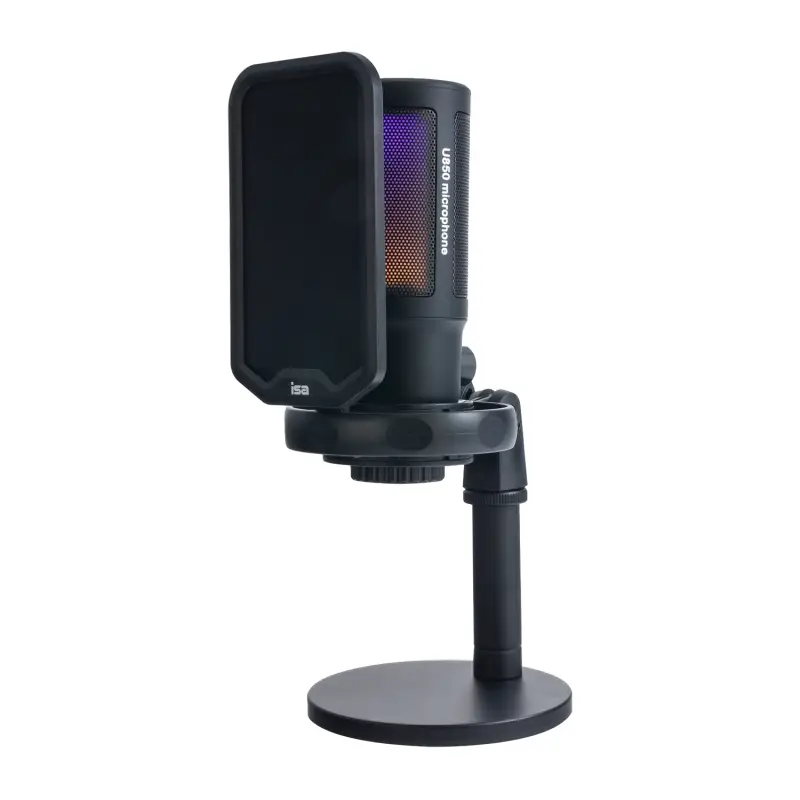 Микрофон игровой (для стриминга) ISA U850 черный