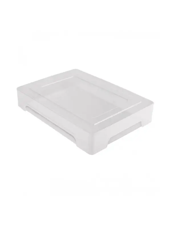 Контейнер для документов Стамм А4, 245&times;330&times;63 мм, пластик, прозрачный, прочный, вместительный