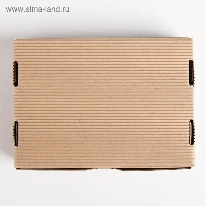 Коробка подарочная новогодняя складная рифлёная &laquo;С новым годом!&raquo;, 21 х 15 х 5 см, Новый год