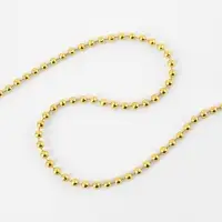 Бусы на нитях, 4 мм, 9&plusmn;1 м, цвет золотой