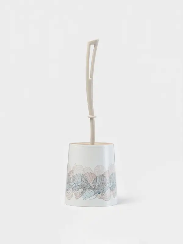 Ёршик для унитаза &laquo;Ракушки&raquo;, 12&times;12&times;36 см, с подставкой