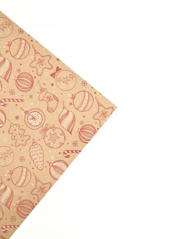 Набор упаковочной бумаги &laquo;Новогодняя&raquo;, 4 листа, 70 &times; 100 см
