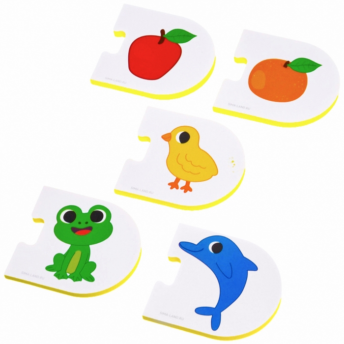 Мягкий пазл для малышей Крошка Я «Учим цвета», 5 пазлов Мягкий пазл для малышей Крошка Я «Учим цвета», 5 пазлов