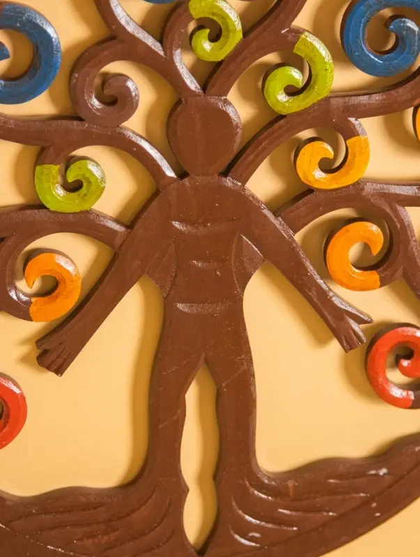 Панно  Панно "Единство с природой" МДФ, 40х40х1 см, разноцветная