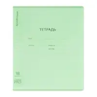 Тетрадь 18 листов в линейку, ErichKrause &laquo;Классика CoverPrо Neon&raquo;, пластиковая обложка, зелёная