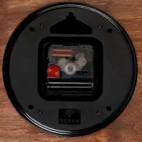 Часы настенные, интерьерные, бесшумные, d-40 см, дерево, открытые