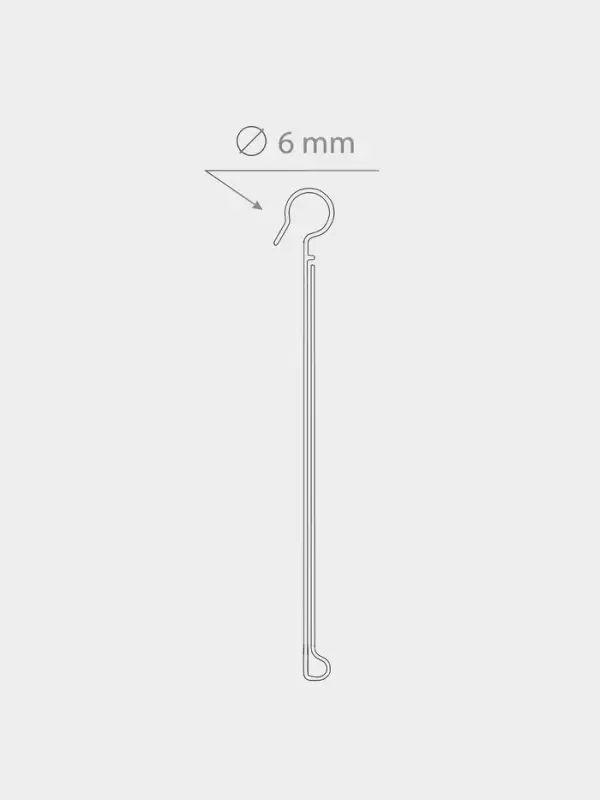 Ценникодержатель на крючок, откидной, 7×4 см, цвет прозрачный Ценникодержатель на крючок, откидной, 7×4 см, цвет прозрачный