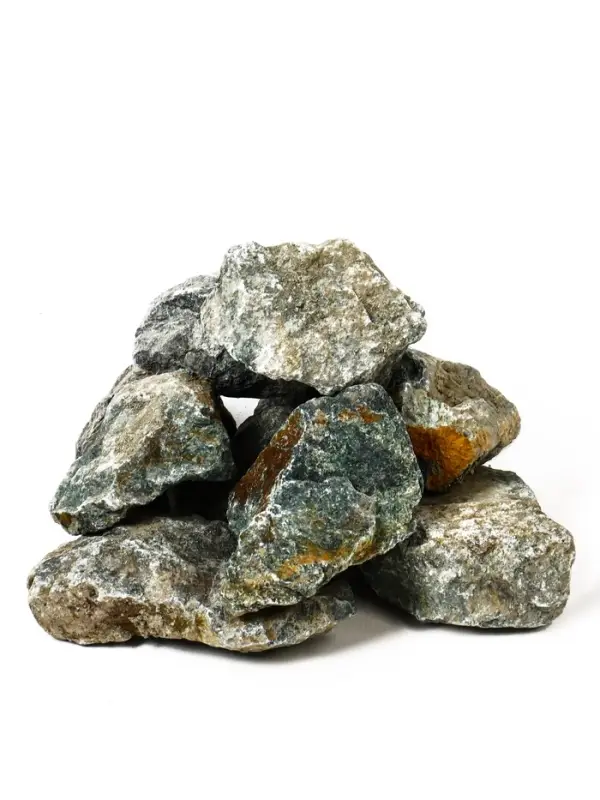 Серпентинит коробка 10 кг Колотый фракция 70 - 150 мм