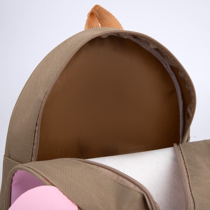 Рюкзак детский из искусственной кожи «Олененок», 30×25 см, розовый