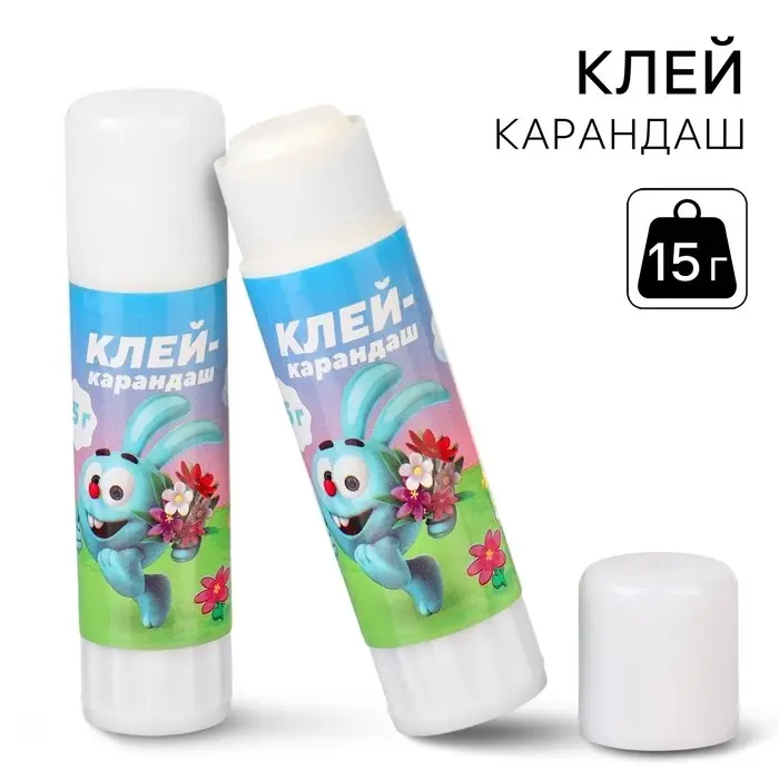 Клей-карандаш PVP 15 г, «Смешарики» Клей-карандаш PVP 15 г, «Смешарики»