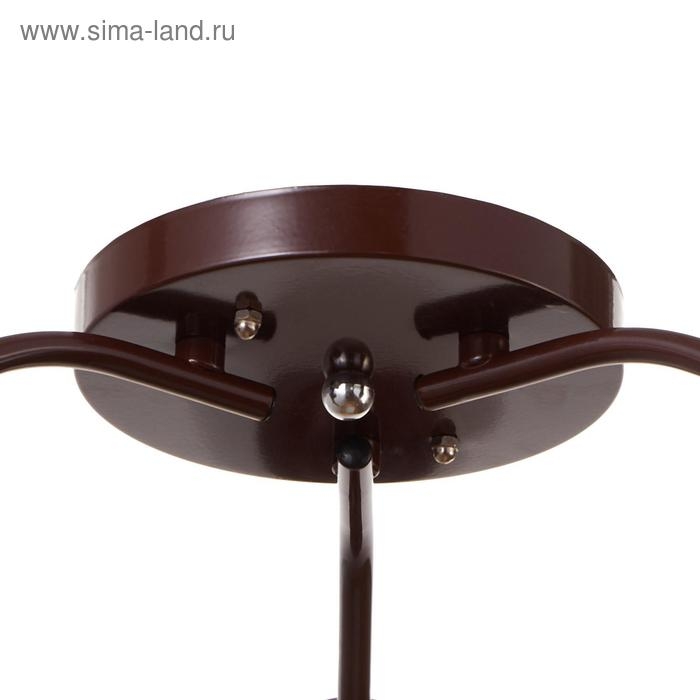 Люстра Оникс 3х15Вт E27 коричневый 50х50х15см BayerLux