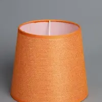 Абажур BayerLux &laquo;Кантри. Рогожка&raquo;, E27 или E14, цвет апельсин, 18&times;18&times;15.5 см