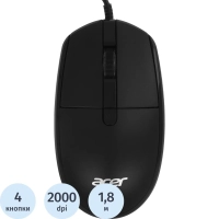 Мышь компьютерная Acer OMW401 черный оптич. 2000dpi USB 4but (ZL.MCEEE.031)
