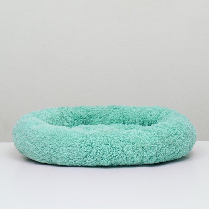 Лежанка для собак и кошек «Уют», мягкий мех, 45 х 35 х 11 см, мятная Лежанка для собак и кошек «Уют», мягкий мех, 45 х 35 х 11 см, мятная